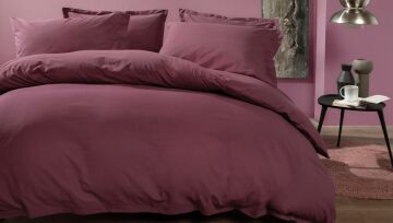Yataş Bedding TeK Kişilik Plain Nevresim Takımı Mürdüm