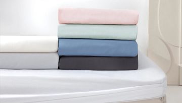 Yataş Bedding 90x200 Noah Lastikli Çarşaf - İndigo