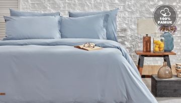 Yataş Bedding Çift Kişilik Plain Nevresim Takımı İndigo