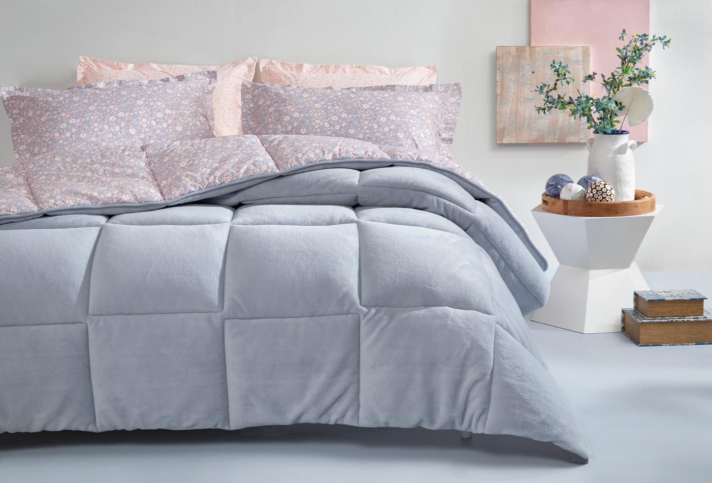 Yataş Bedding Çift Kişilik Piante Triola Set - Mavi