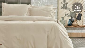 Yataş Bedding Tek Kişilik Plain Nevresim Takımı Bej