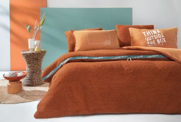 Yataş Bedding Tek Kişilik CoverMe Box Battaniye Nevresim Takımı - Kiremit