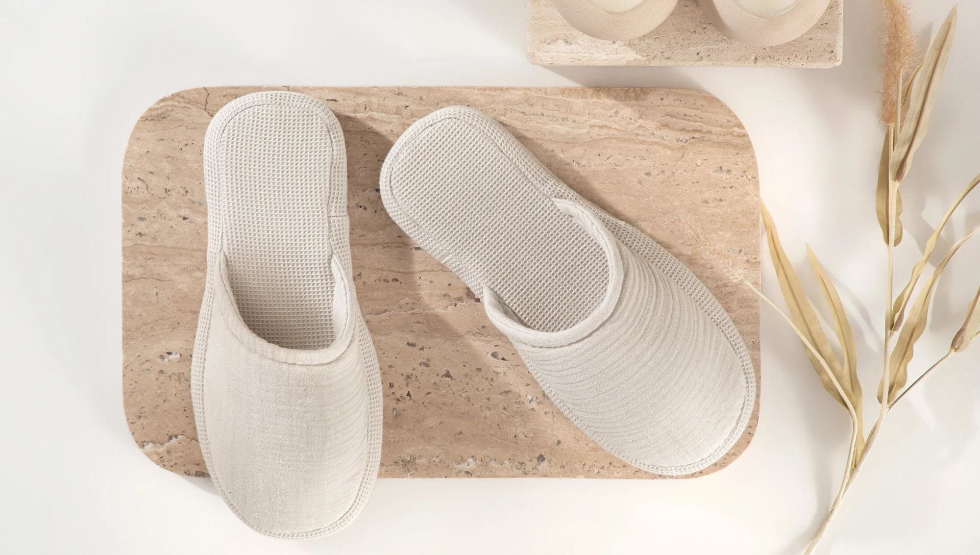 Yataş Bedding Harold Müslin Terlik (42-44) - Keten