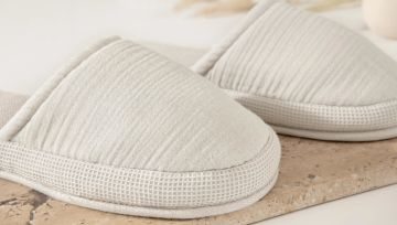 Yataş Bedding Harold Müslin Terlik (42-44) - Keten