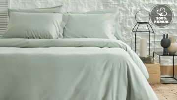 Yataş Bedding Çift Kişilik XL Plain Nevresim Takımı Adaçayı