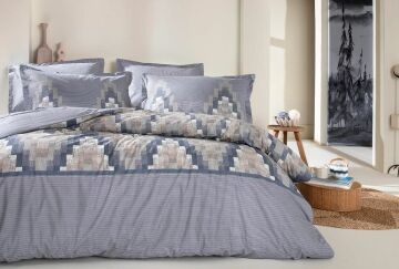 Yataş Bedding Çift Kişilik XL Remmy Rnf Nevresim Takımı - Mavi