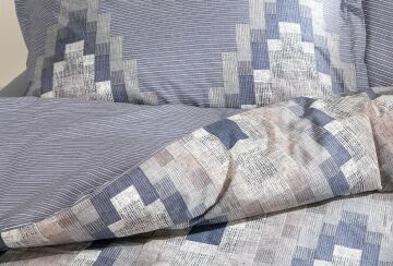 Yataş Bedding Çift Kişilik XL Remmy Rnf Nevresim Takımı - Mavi