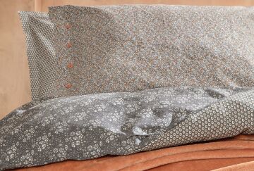 Yataş Bedding Çift Kişilik Mimoza Battaniye Nevresim Takımı Seti Antrasit