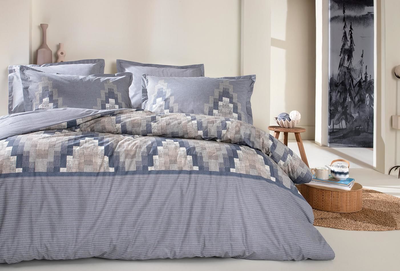 Yataş Bedding Tek Kişilik Remmy Rnf Nevresim Takımı - Mavi