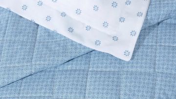 Yataş Bedding Çift Kişilik Gilber Pikeli Yatak Örtüsü Takımı İndigo