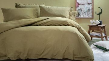 Yataş Bedding Tek Kişilik Plain Rnf Yıkamalı Nevresim Takımı - Yeşil
