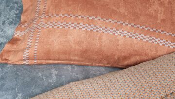 Yataş Bedding Cift Kisilik 8 Parca Fayel Fall Winter Seti - Turuncu