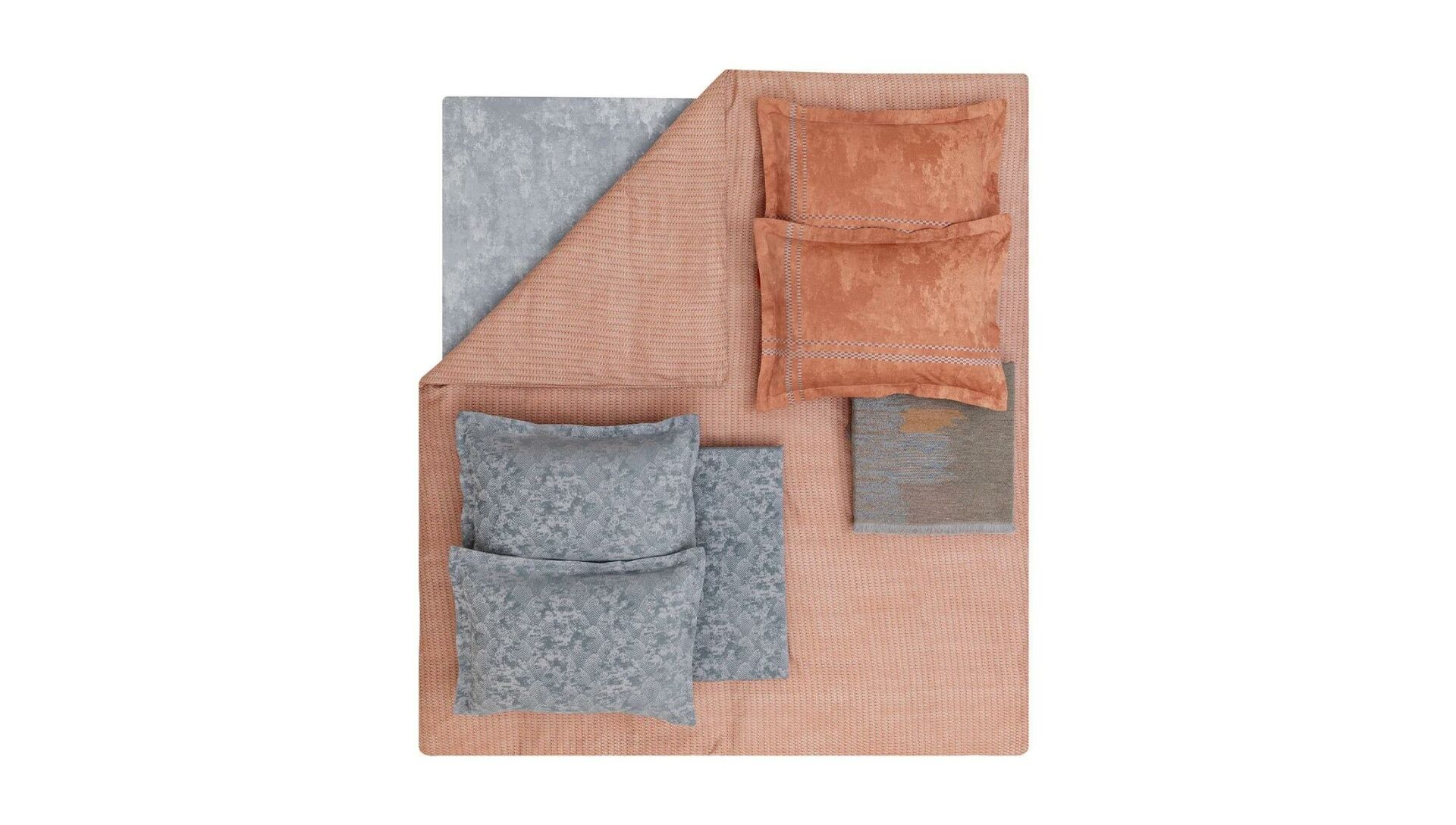 Yataş Bedding Cift Kisilik 8 Parca Fayel Fall Winter Seti - Turuncu