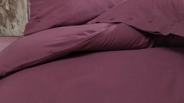 Yataş Bedding Tek Kişilik Plain Rnf Yıkamalı Nevresim Takımı - Mürdüm
