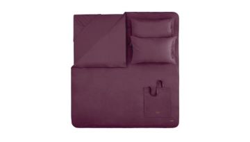 Yataş Bedding Tek Kişilik Plain Rnf Yıkamalı Nevresim Takımı - Mürdüm