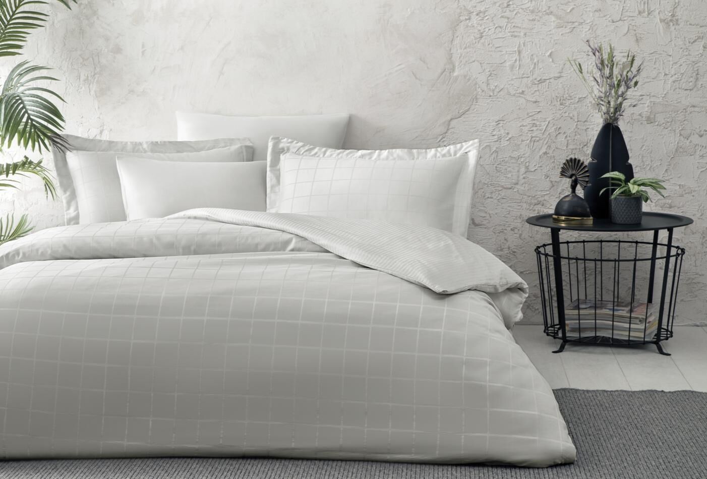Yataş Bedding Çift Kişilik Destra Nevresim Takımı Gri