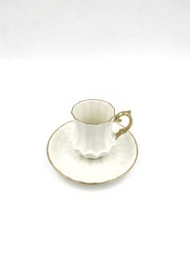 Biev Glamour London Kahve Seti Kobalt Altın 6Lı