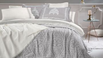 Yataş Bedding Çift Kişilik 8 Parça Fall Winter Seti Elsa - Gri