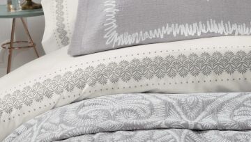 Yataş Bedding Çift Kişilik 8 Parça Fall Winter Seti Elsa - Gri