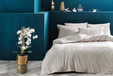 Yataş Bedding Tek Kişilik XL Destra Nevresim Takımı Bej