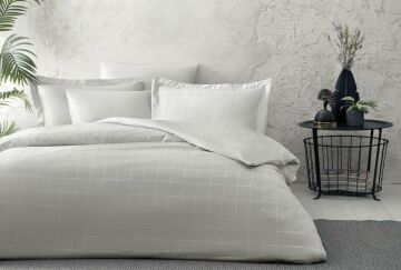 Yataş Bedding Çif Kişilik Xl Destra Nevresim Takımı Gri
