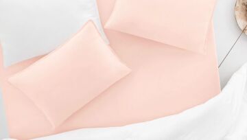 Yataş Bedding 140x200x35 Çift Kişilik Lupa Soft Lastikli Çarşaf - Pudra