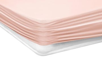 Yataş Bedding 150x200x35 Çift Kişilik Lupa Soft Lastikli Çarşaf - Pudra