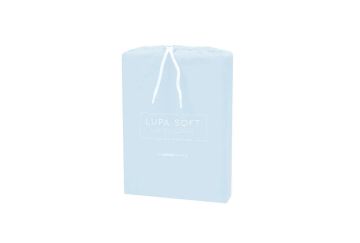 Yataş Bedding 150x200x35 Çift Kişilik Lupa Soft Lastikli Çarşaf - Buz Mavisi