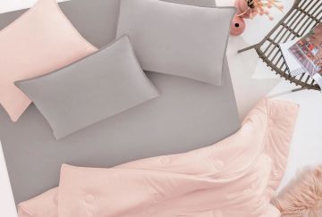 Yataş Bedding 140x200x35 Çift Kişilik Lupa Soft Lastikli Çarşaf - Gri