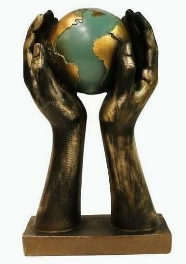 Biev Dekoratif El Dünya Biblo Turkuaz