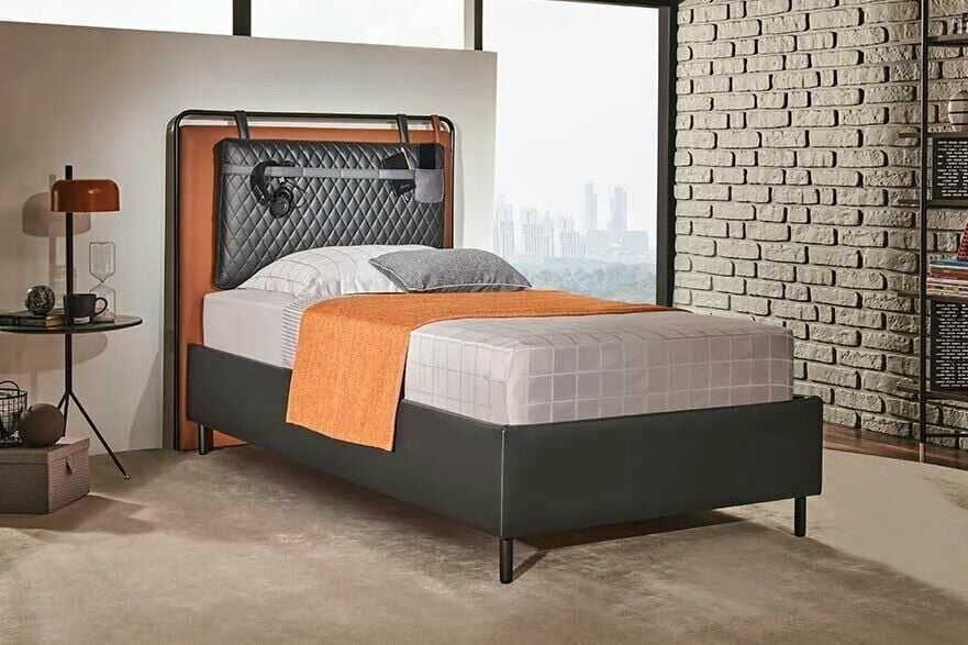 Yataş 100x200 Lisbon Baza - Volvin Başlık Set - 22802 Gri (Volvin Ayak)