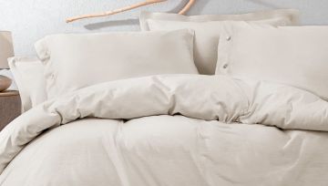 Yataş Bedding Çift Kişilik XL Annie Keten Nevresim Takımı Keten
