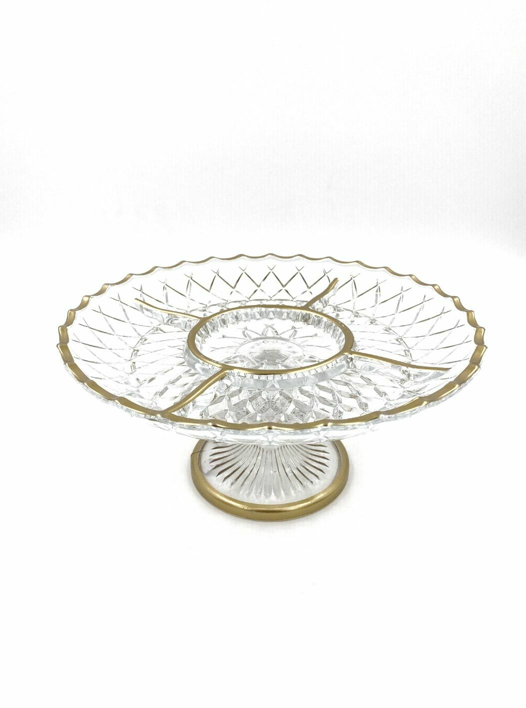 Biev Gala Ayaklı Bölmeli Sunum Altın