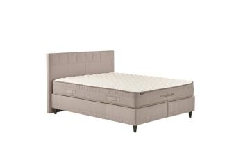 Yataş Bedding 090x190 Supreme Sleep Yatak - Baza - Başlık Set - 21101 Bej