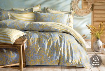 Yataş Bedding Çift Kişilik Xl Martina Rnf Nevresim Takımı Sarı