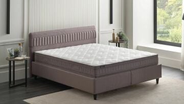 Yataş Bedding 160x200 Sleep Balance Pro - Somni Baza - Nano Başlık Set - 22002 Kahverengi