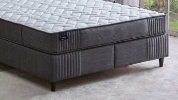 Yataş Bedding 090x190 Wool Sense Yatak - Baza - Başlık Set - 21608 Koyu Gri