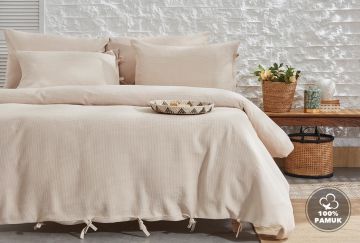 Yataş Bedding Tek Kişilik Pure Nevresim Takımı Bej