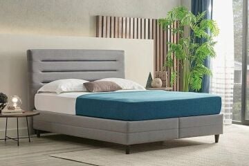 Yataş Bedding 120x200 Supreme Pedic Yatak - Baza - Başlık Set - 22201 Mavi