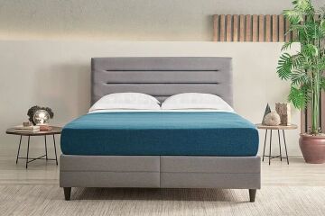 Yataş Bedding 150x200 Supreme Pedic Yatak - Baza - Başlık Set - 22201 Mavi