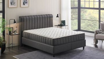 Yataş Bedding 090x190 Ionic Energy Pro Yatak - Lento Baza - Somni Başlık Set - 24901 Siyah