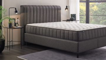 Yataş Bedding 100x200 Ionic Energy Pro Yatak - Lento Baza - Somni Başlık Set - 24901 Siyah