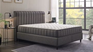 Yataş Bedding 140x190 Ionic Energy Pro Yatak - Lento Baza - Somni Başlık Set - 24901 Siyah