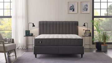 Yataş Bedding 150x200 Ionic Energy Pro Yatak - Lento Baza - Somni Başlık Set - 24901 Siyah