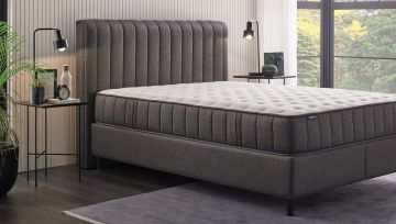 Yataş Bedding 150x200 Ionic Energy Pro Yatak - Lento Baza - Somni Başlık Set - 24901 Siyah