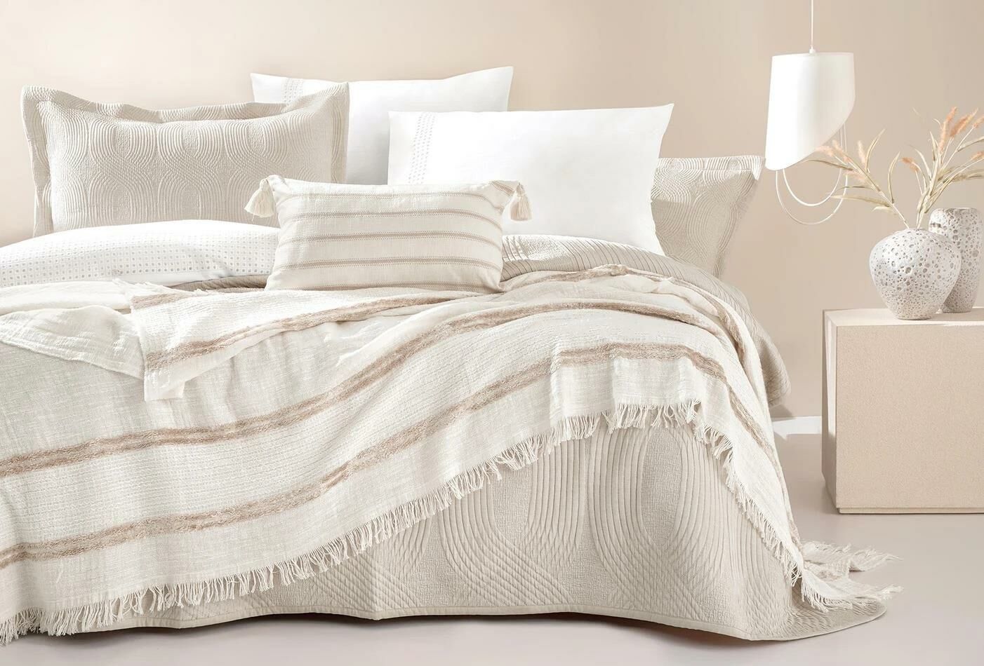 Yataş Bedding Çift Kişilik Nola Infinity Set - Bej