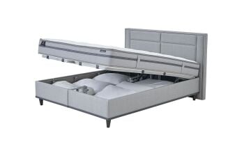 Yataş Bedding 140x190 Fresh Sense Yatak - Baza - Başlık Set - 21605 Gri