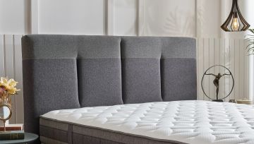 Yataş Bedding 140x190 Dream Line Yatak - Baza - Başlık Set - 22001 Antrasit