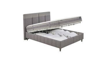 Yataş Bedding 140x190 Dream Line Yatak - Baza - Başlık Set - 22001 Antrasit