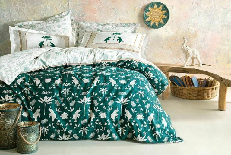 Yataş Bedding Çift Kişilik Solaris Rnf Nevresim Takımı - Yeşil